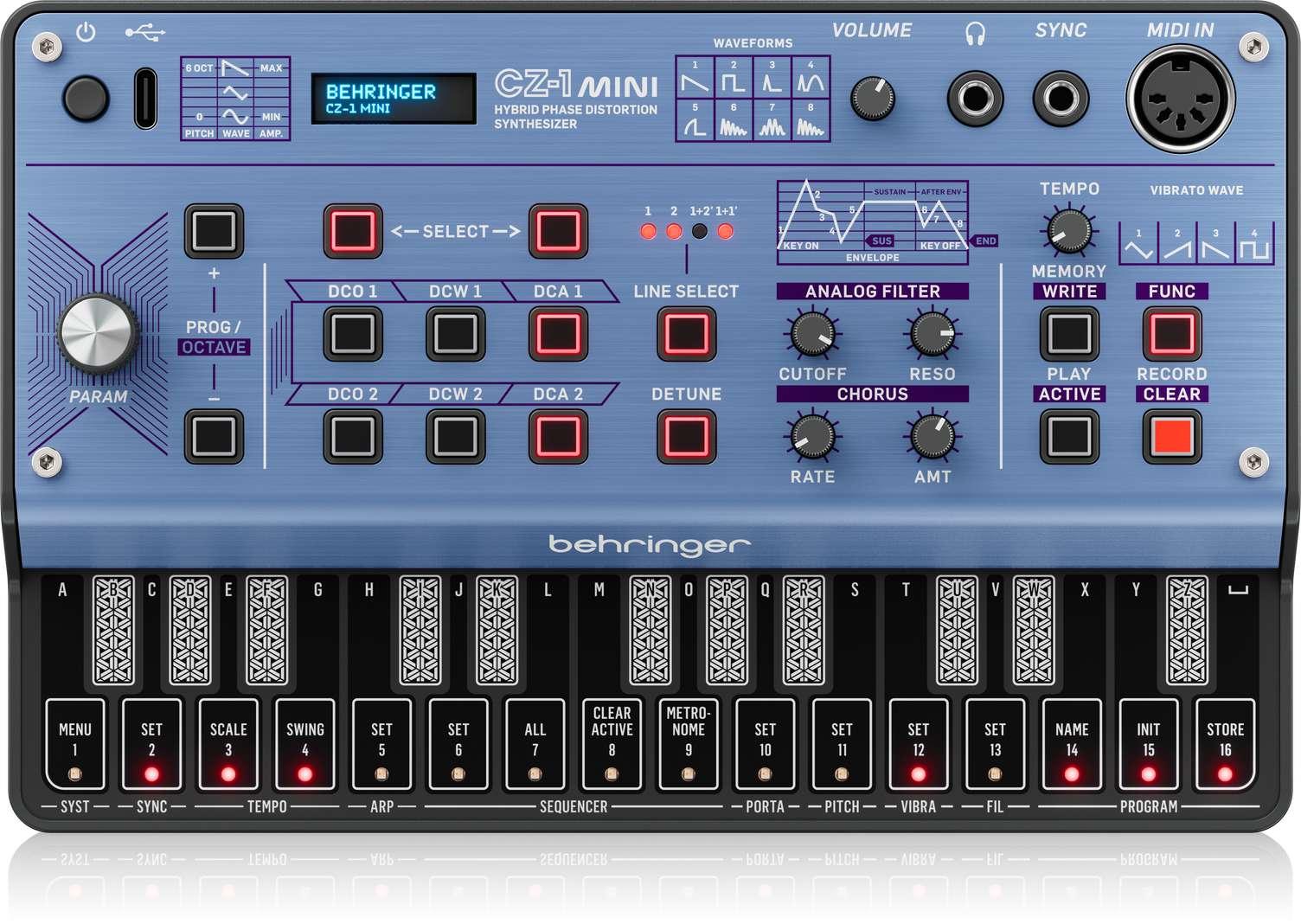 Behringer CZ-1 Mini Portable 3-Voice Hybrid Phase Distortion